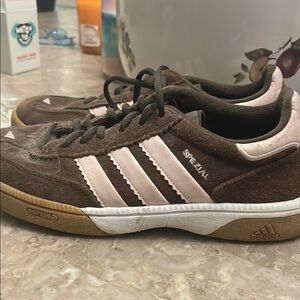Adidas Spezial Brown and Pink Sneakers